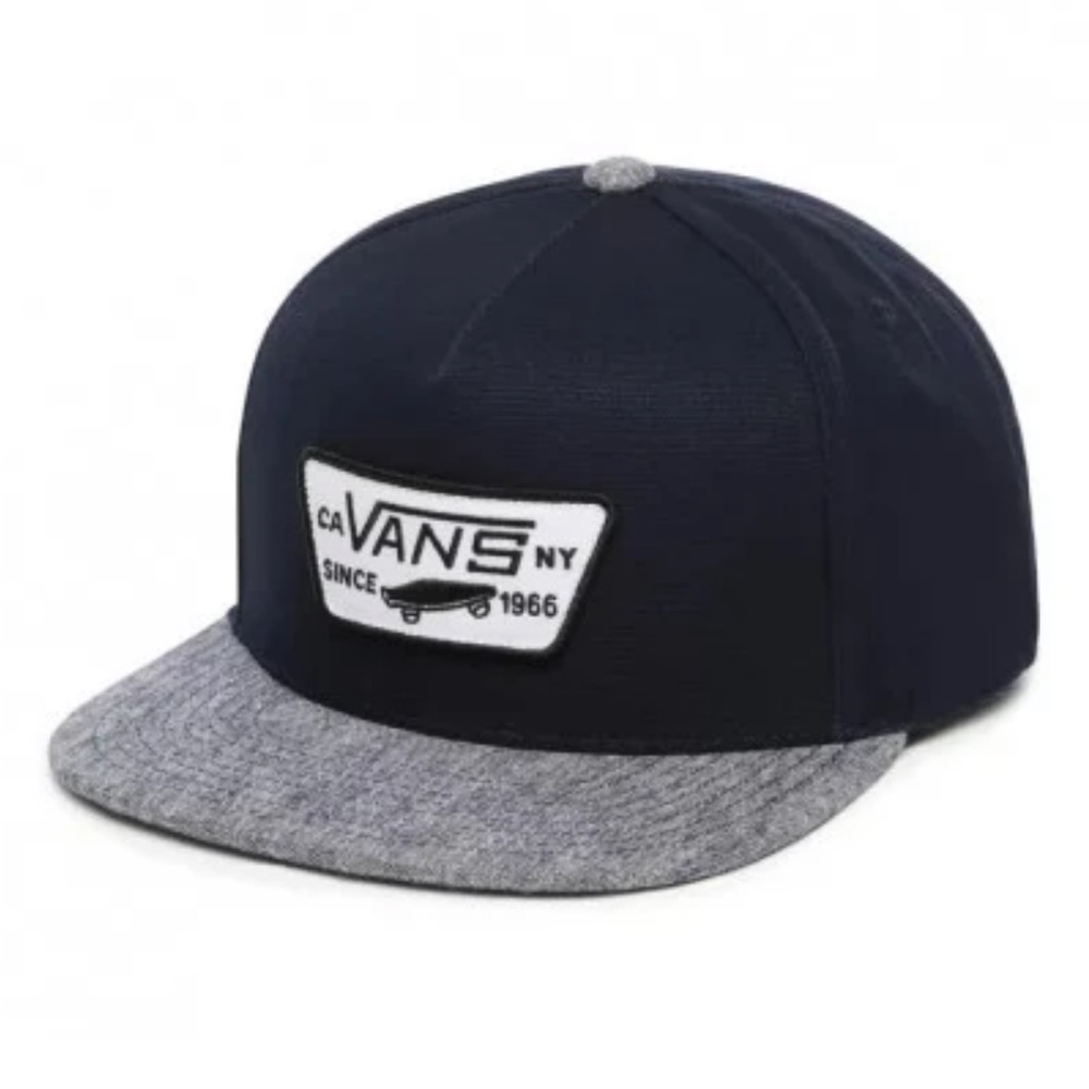 Vans Full Patch Snapback Cap Black Gray - image 1